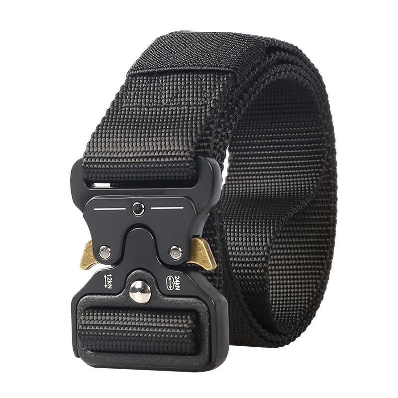 Men's Tactical Duty Adjustable Belt - Black - 50" - image 10