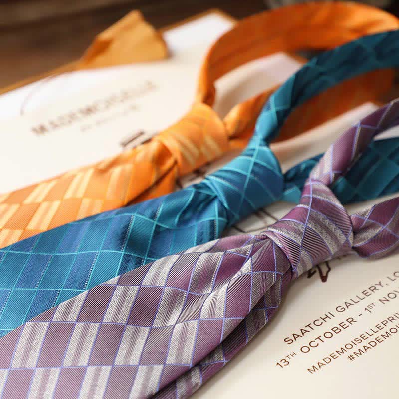 Men's Retro Street Style Geometric Necktie - image 1