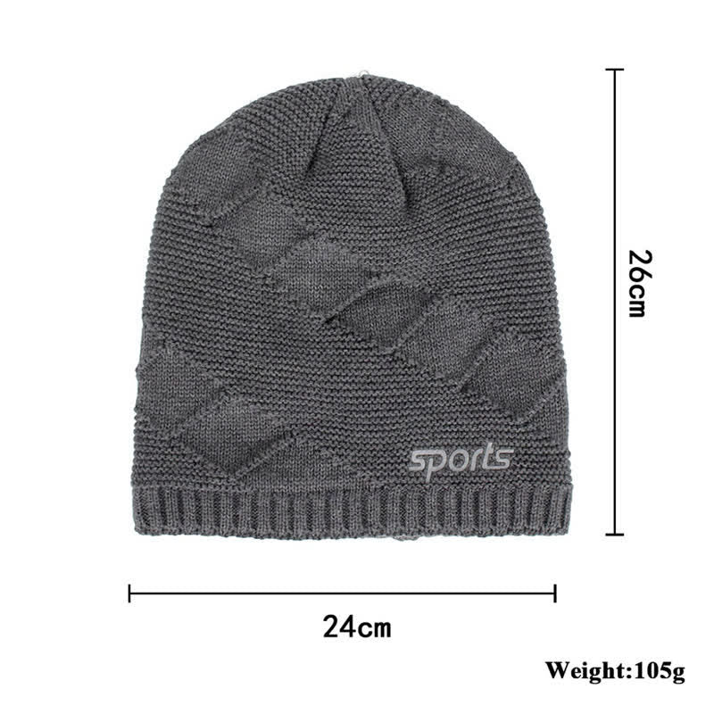 Casual Winter Solid Color Pile Knitted Hat - image 9