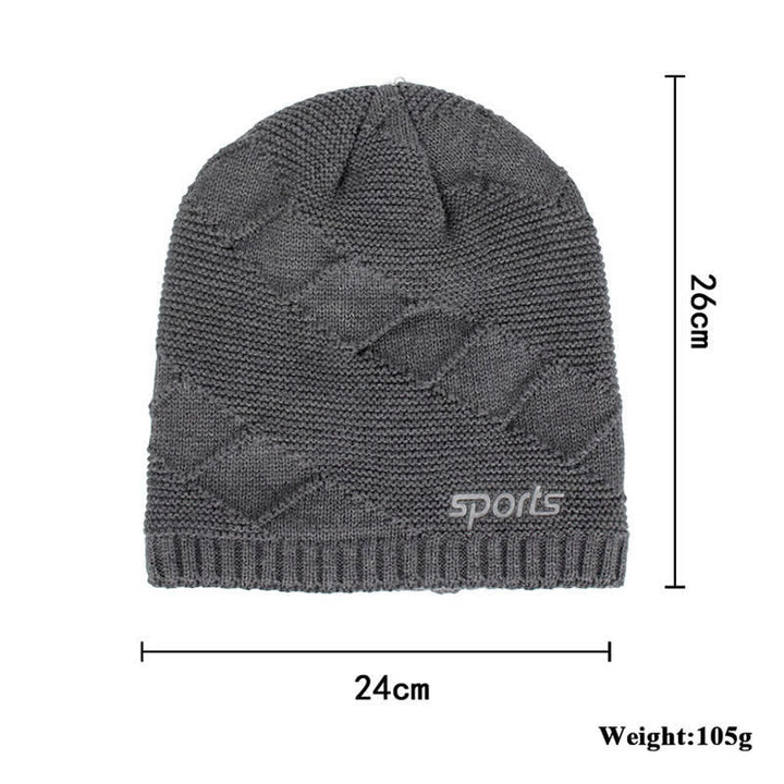 Casual Winter Solid Color Pile Knitted Hat - image 9