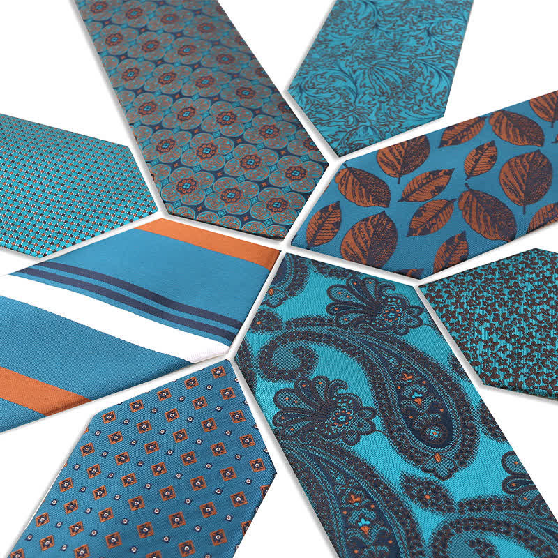Men's Business Lake Blue Series Necktie - image 1