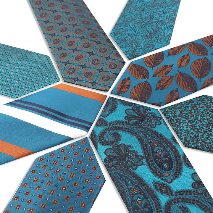 Men's Business Lake Blue Series Necktie - image 1