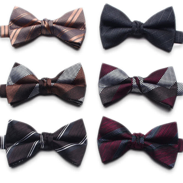 Men's Antique Yarn-dyed Jacquard Bow Tie - image 0