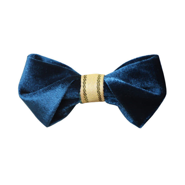 Men's Simple Twisting Velvet Bow Tie - image 13