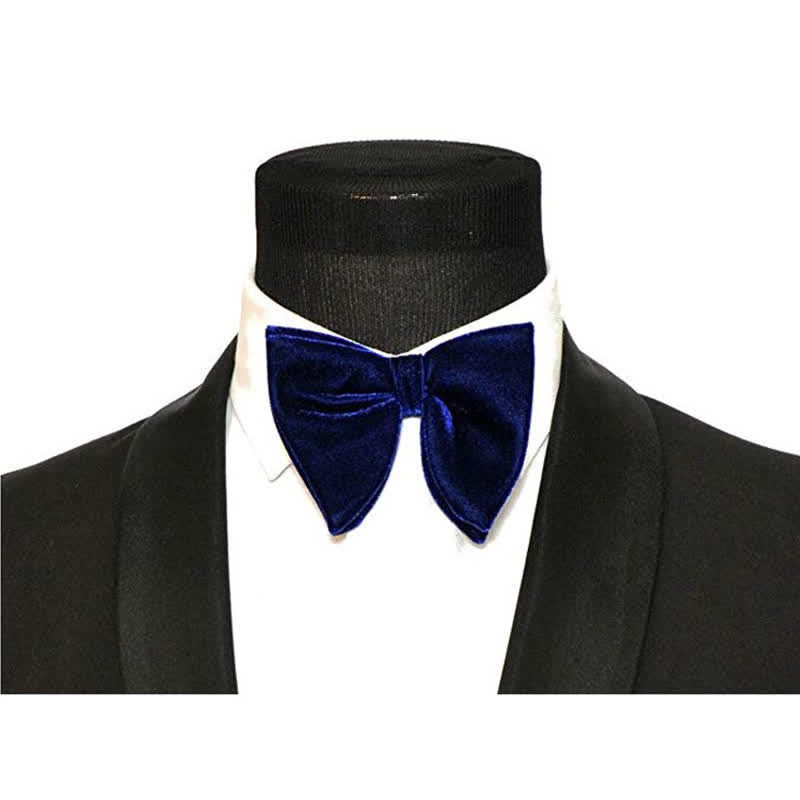 Men's Gentleman Oversize Droopy Velvet Bow Tie - image 2