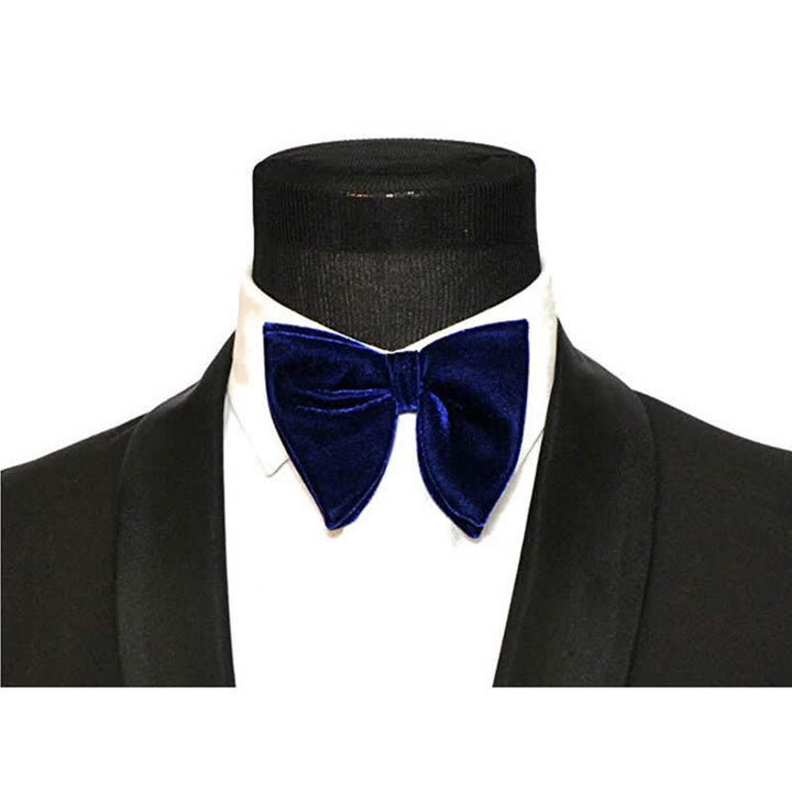 Men's Gentleman Oversize Droopy Velvet Bow Tie - image 2