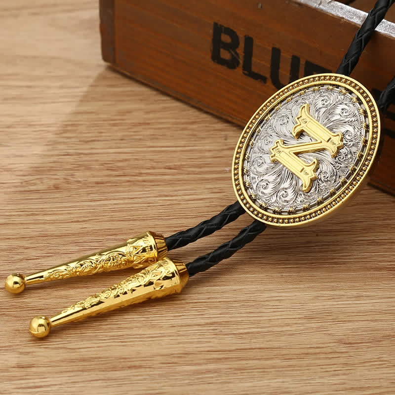 Western Cowboy Shirt Accessory Alphabet A To Z Bolo Tie - Z - image 29