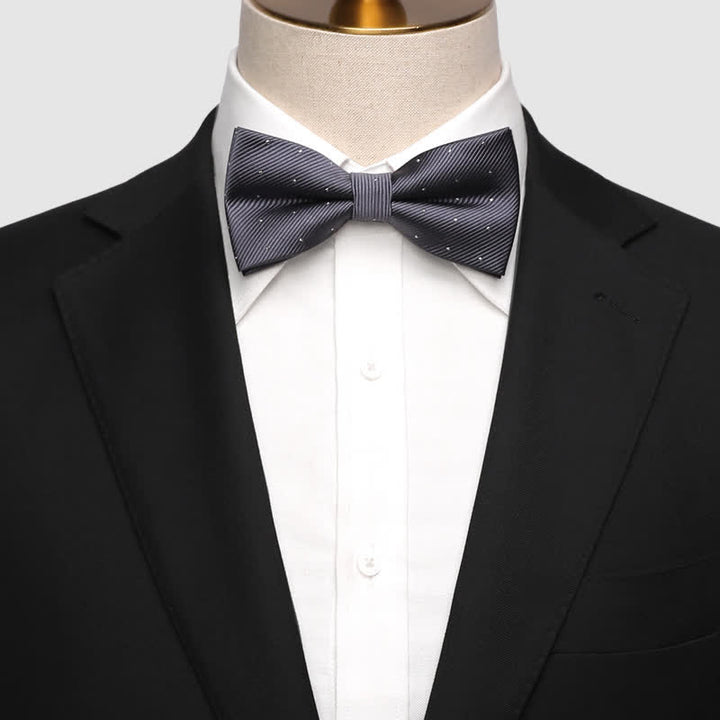 Men's Polka Dotted Formal Tuxedo Bow Tie - image 1