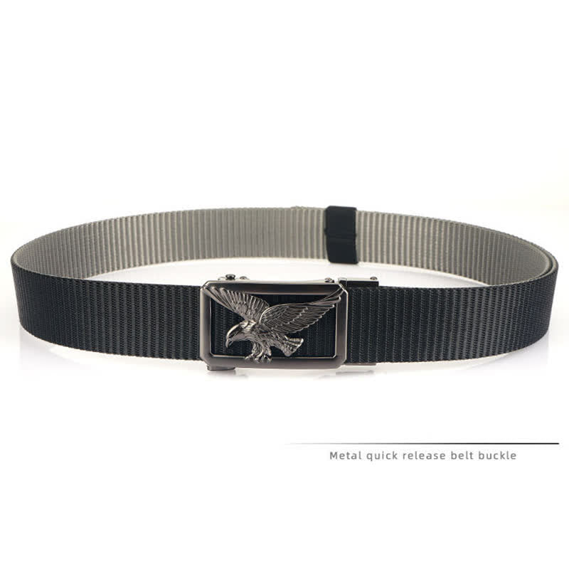 Men's Soaring Hawk Eagle Double-Sided Nylon Belt - image 5