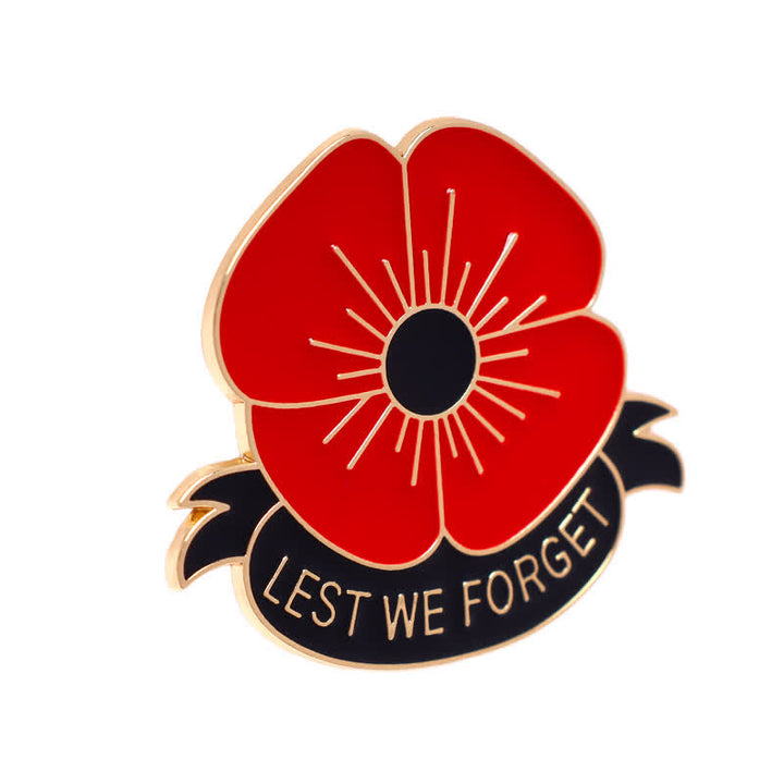 3Pcs Unisex Lest We Forget Poppy Brooch - image 5