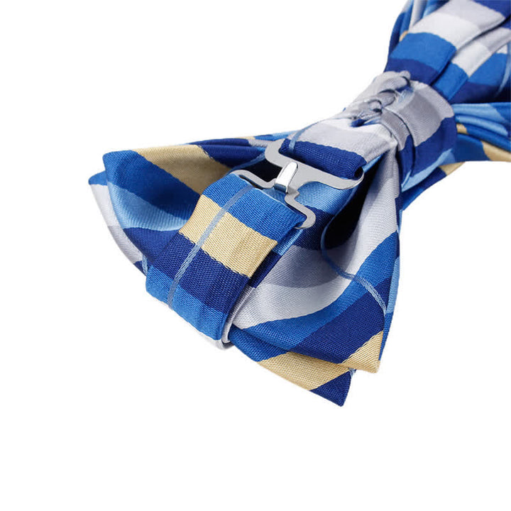 Men's Captivating Bright Striped Bow Tie - image 6