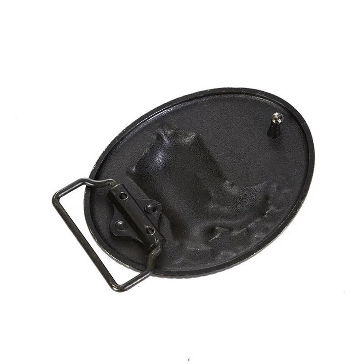 Men's DIY Cowboy Boots Buckle Leather Belt - image 1