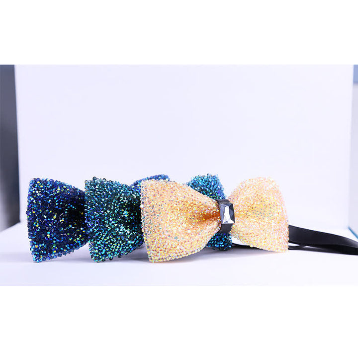 Men's Sparkle Star Glitter Crystal Bow Tie - image 28