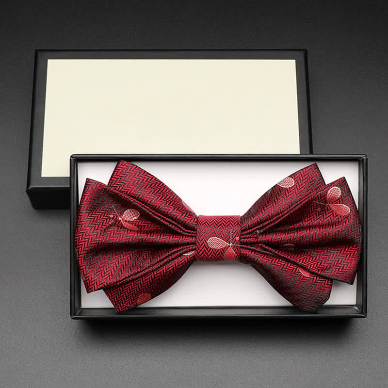 Men's Deluxe Burgundy Tennis Racquet Bow Tie - image 2