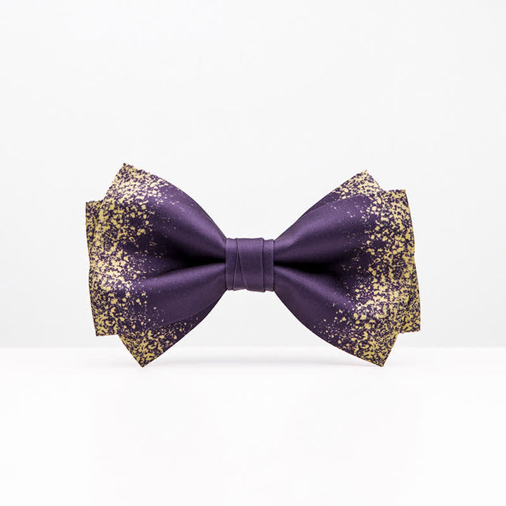 Men's Violet Resplendent Night Sky Bow Tie - Double-layer - image 0