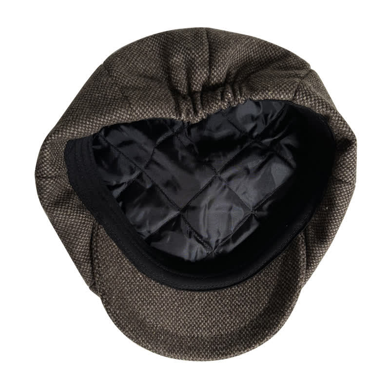 Vintage Auburn Newsboy Beret Octagonal Cap - image 8