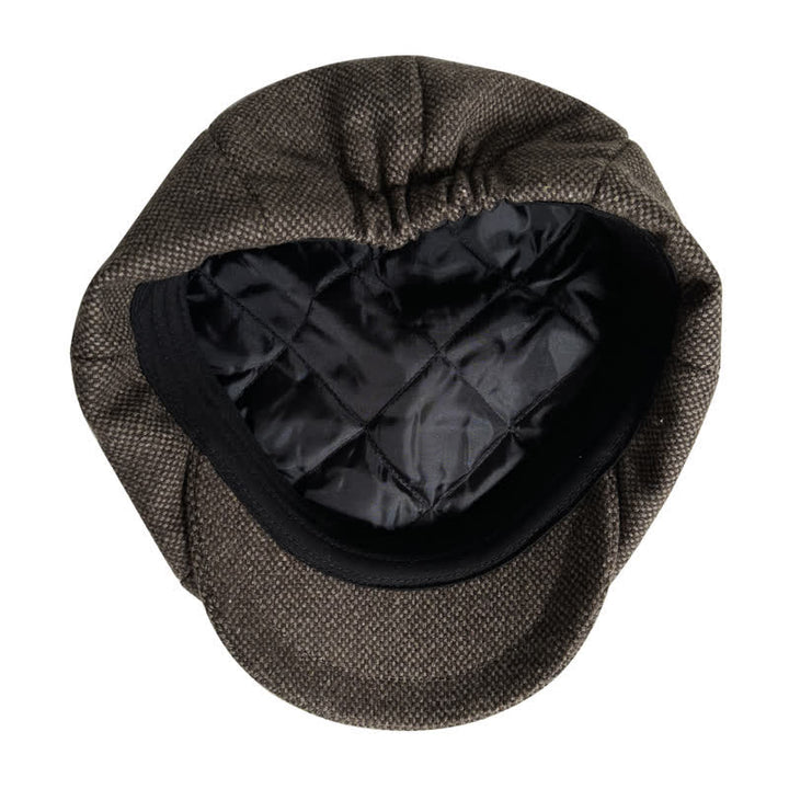 Vintage Auburn Newsboy Beret Octagonal Cap - image 8