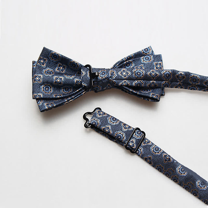 Men's Multi Styles Floral Printed Prom Bow Tie - image 29