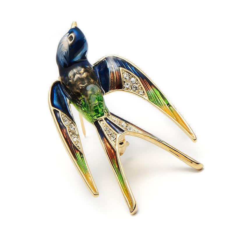 Women's Cute Enamel Swallow Brooch - image 7