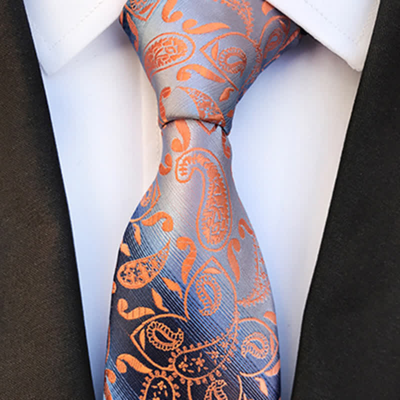 Men's Fancy Gradient Ramp Paisley Necktie - image 3