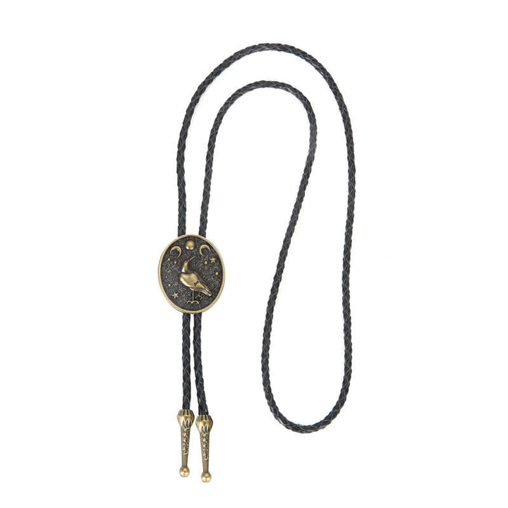 Simple Stars Moon Trendy Bird Bolo Tie - image 3
