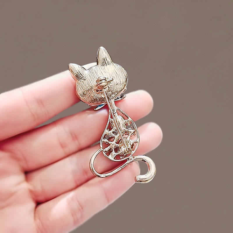 Women's Teal Eyes Fox Brooch - image 6