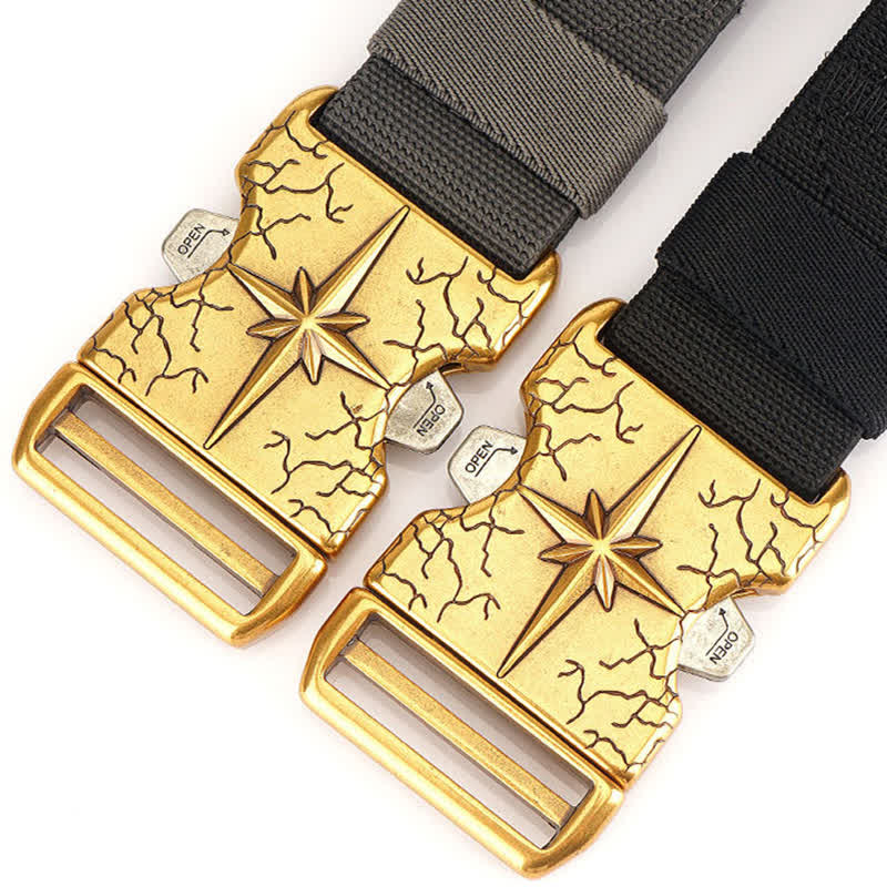 Men's Tactical Quick Release Elastic Canvas Belt - image 4