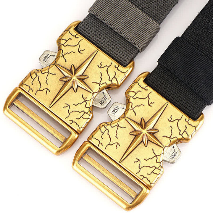 Men's Tactical Quick Release Elastic Canvas Belt - image 4