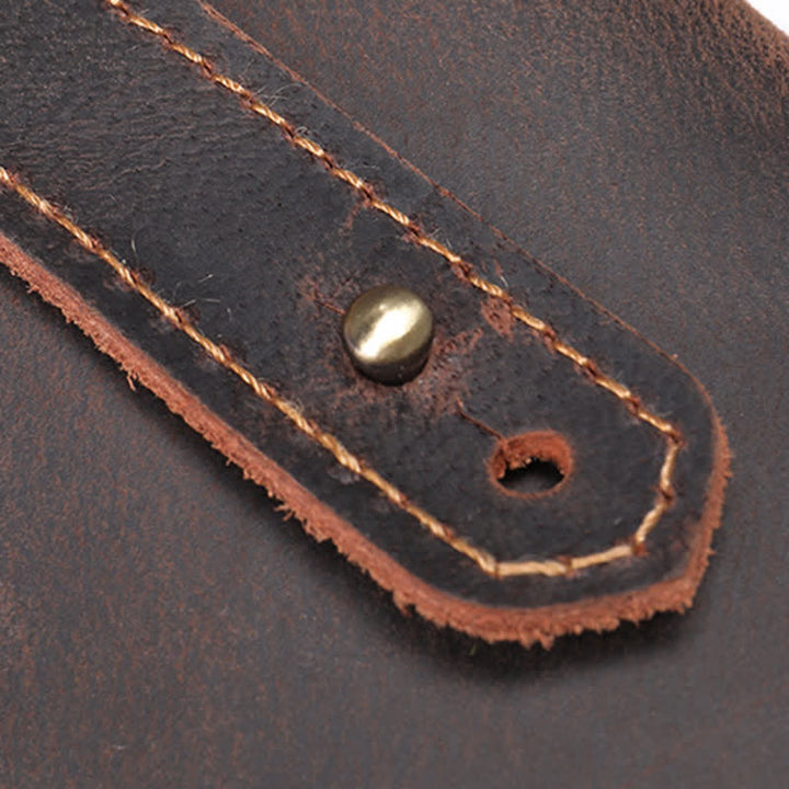 Minimalist Phone Crazy Horse Leather Belt Bag - image 10