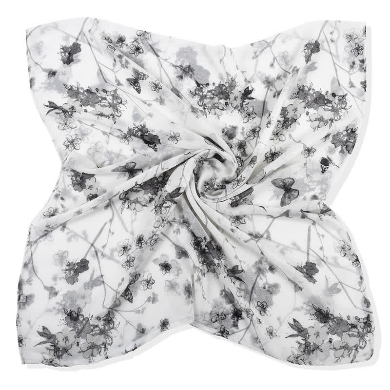 Women's Elegant Vibrant Floral Long Wrap Scarf - image 14