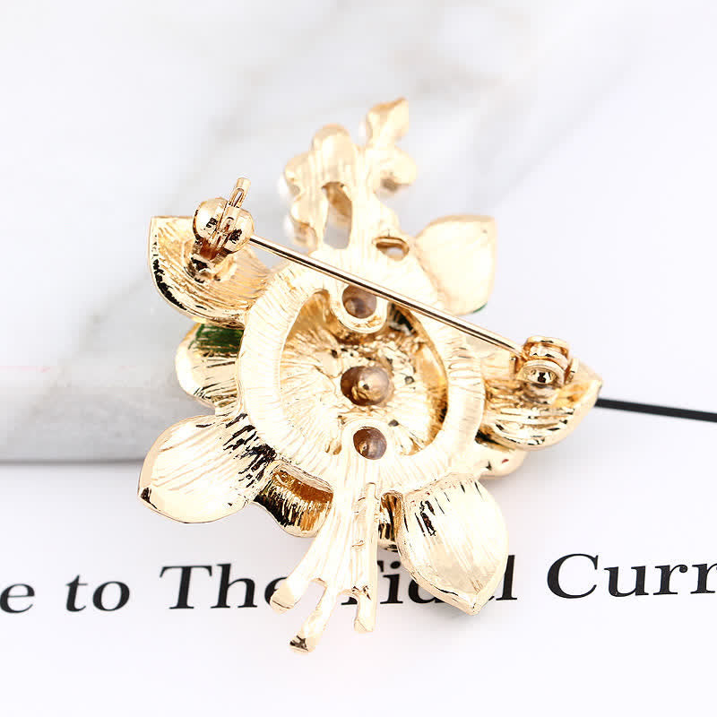 Women's Pearl Stamens Floral Brooch - image 5
