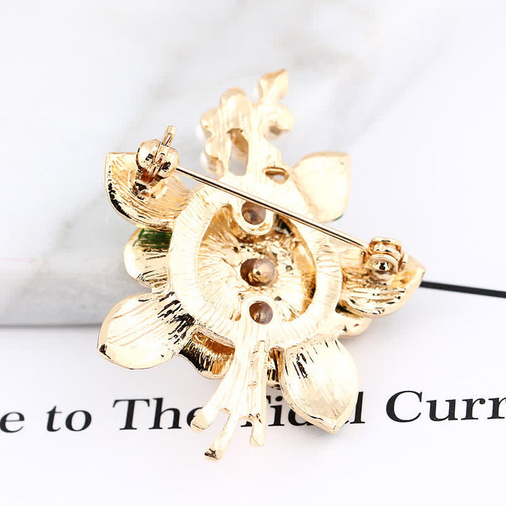 Women's Pearl Stamens Floral Brooch - image 5