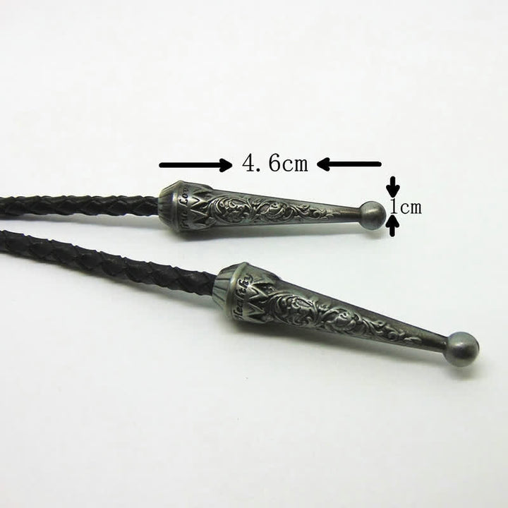 Native Western Vintage Tribal Flying Eagle Bolo Tie - image 5