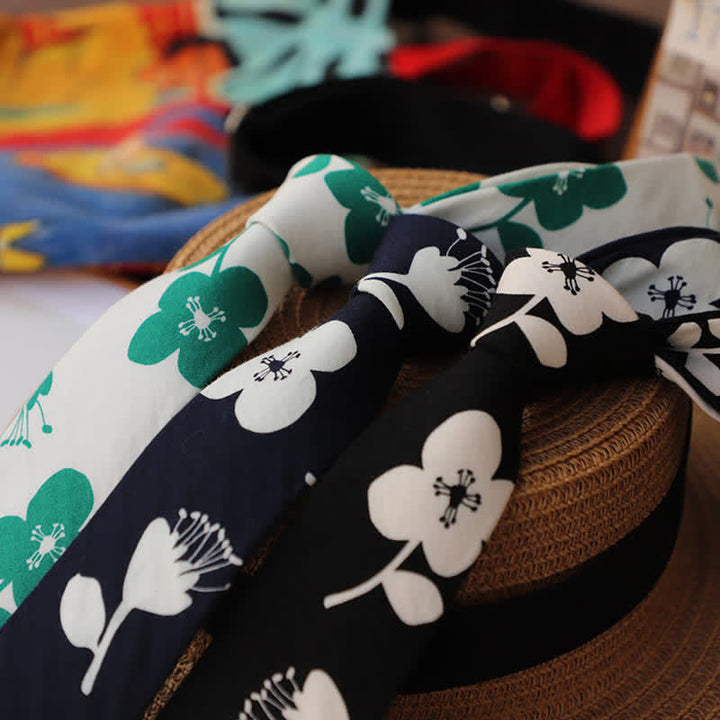 Men's Elegant Floral Skinny Necktie - image 1