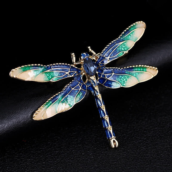 Women's Pretty Enamel Dragonfly Brooch - image 1