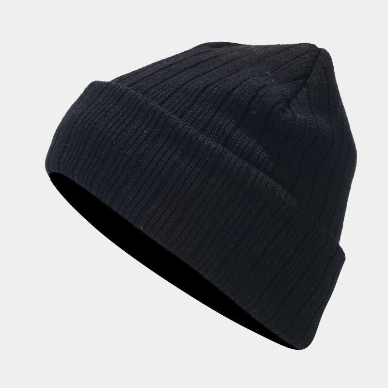 3Pcs Unisex Thickened Twill Knit Hat Scarf Gloves Set - image 1