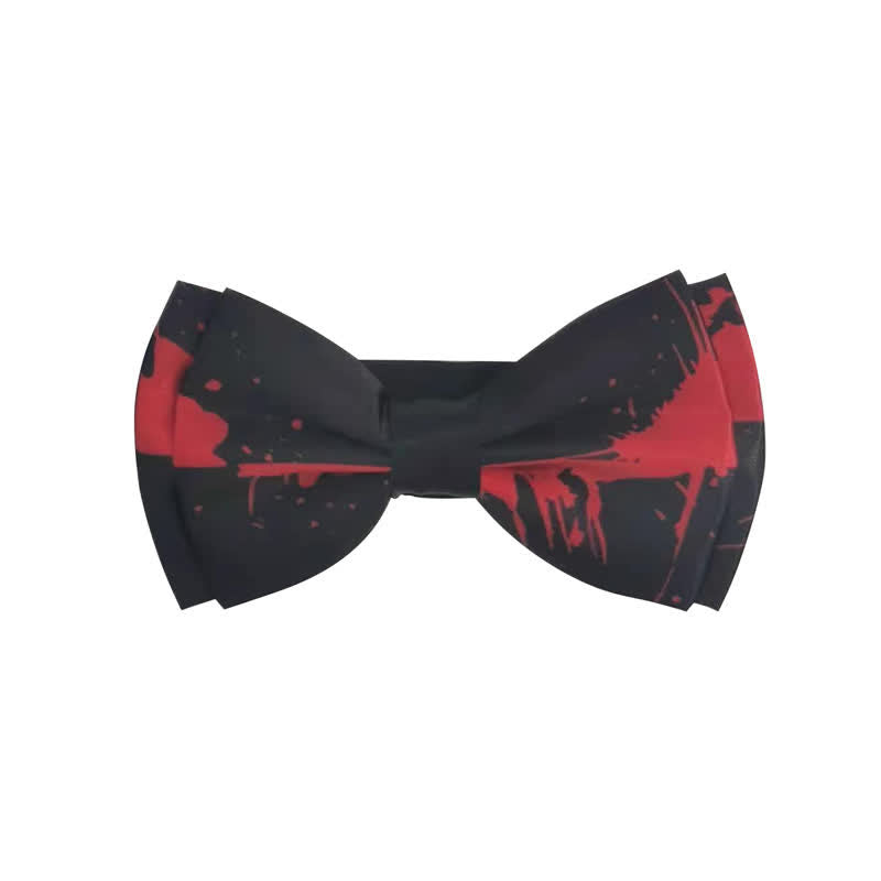 Men's Halloween Blood Splattered Skull Bow Tie - Style #5 - image 5