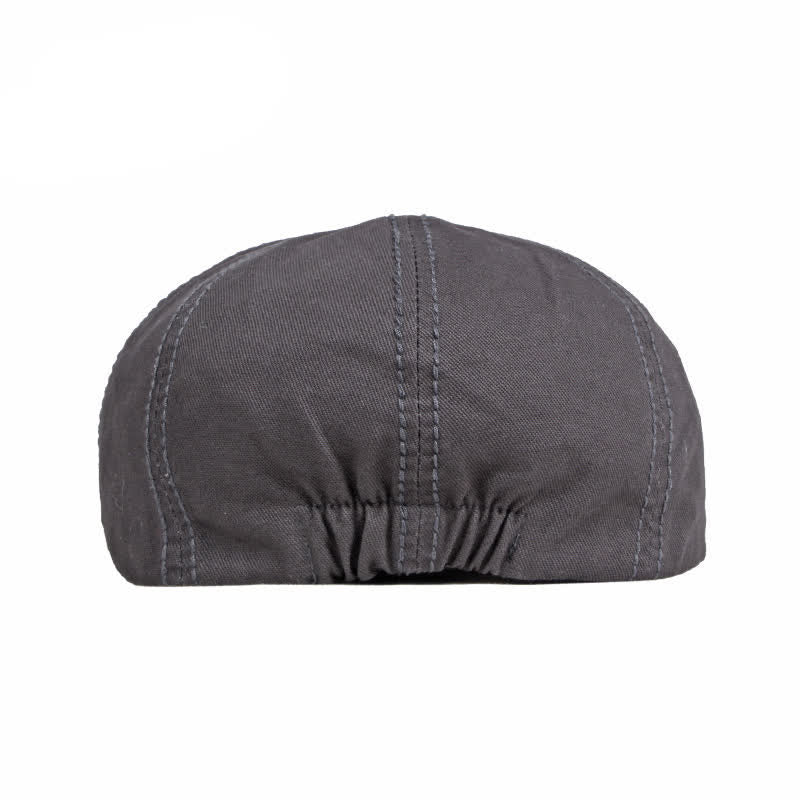 Casual Solid Color Cotton Daily Beret Cap - image 6