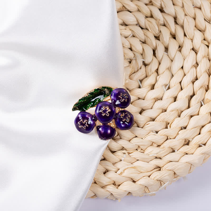 Women's Fruit Of King Blueberry Brooch - image 4