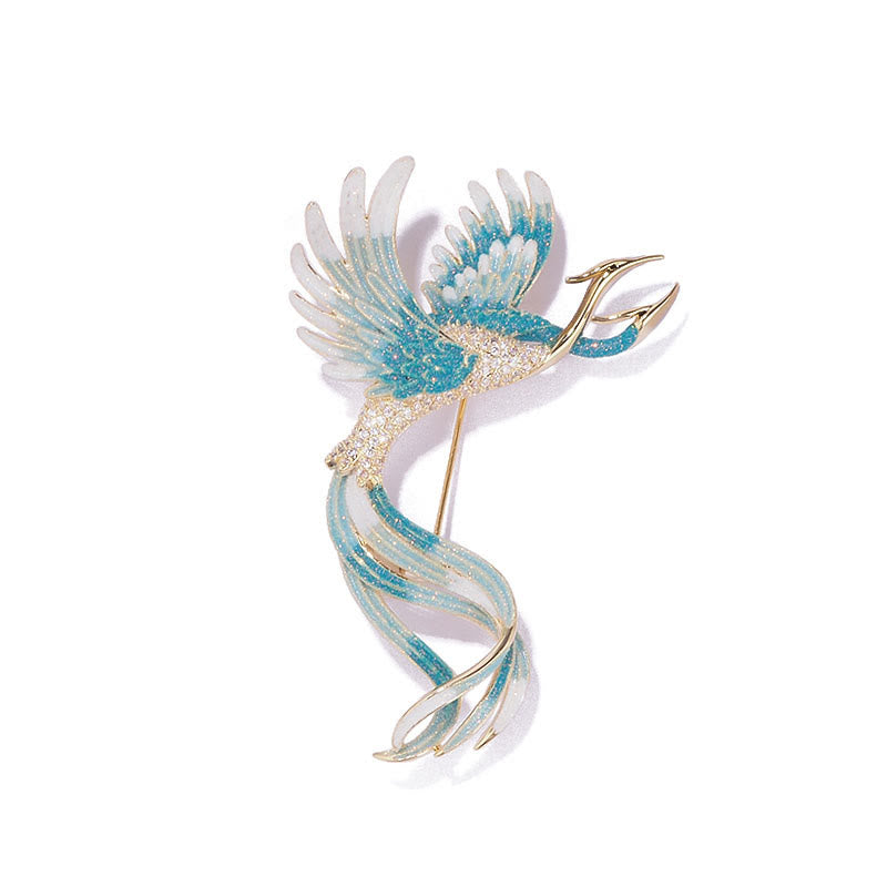 Women's Flying Two Headed Phoenix Brooch - image 3