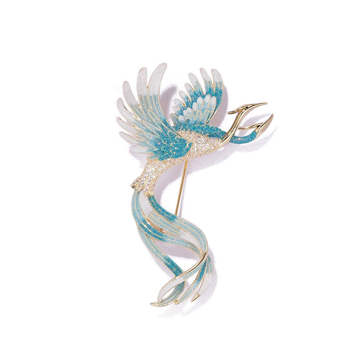 Women's Flying Two Headed Phoenix Brooch - image 3