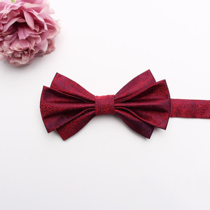 Men's Fangled Jacquard Texture Suit Bow Tie - # 22 - image 24