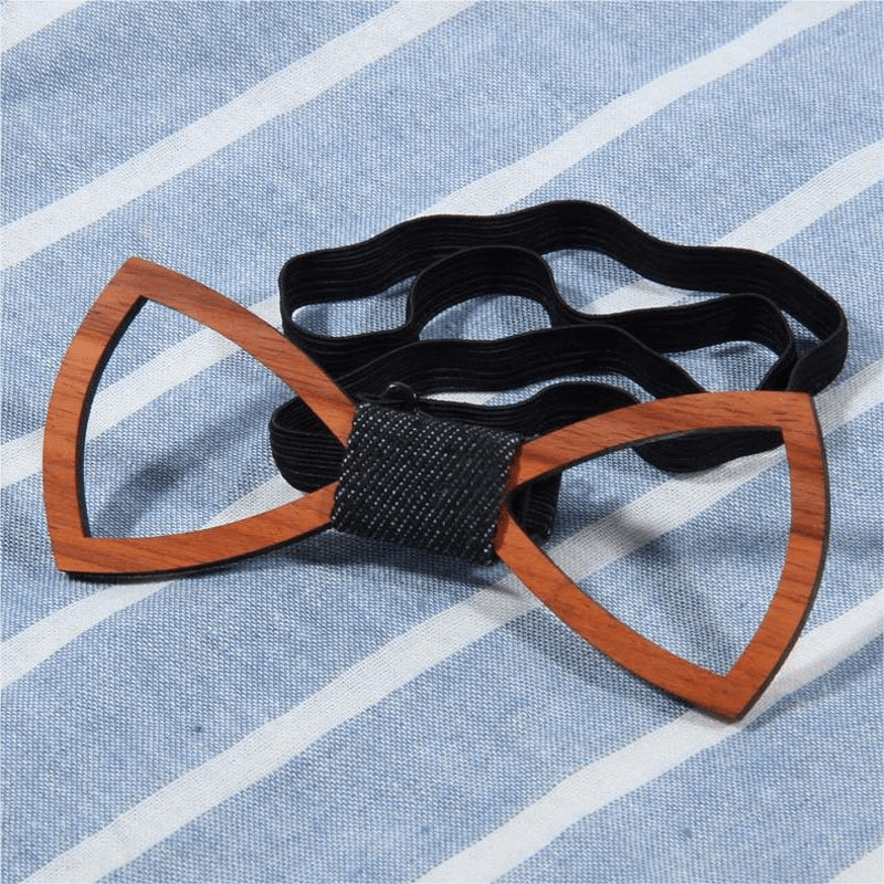 Men's Creative Funny Wooden Bow Tie - image 4