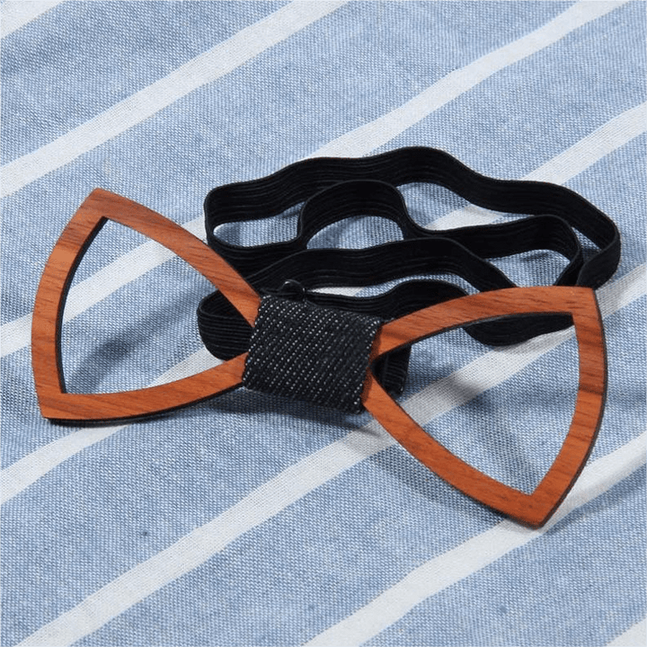Men's Creative Funny Wooden Bow Tie - image 4