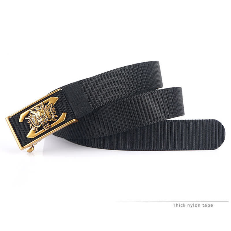 Men's Z Letter Mighty Dragon Nylon Belt - image 7