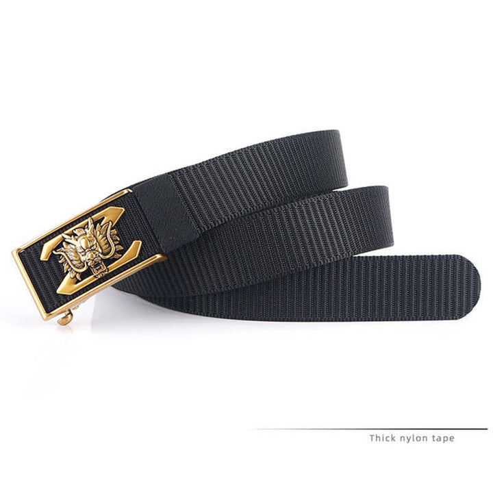 Men's Z Letter Mighty Dragon Nylon Belt - image 7