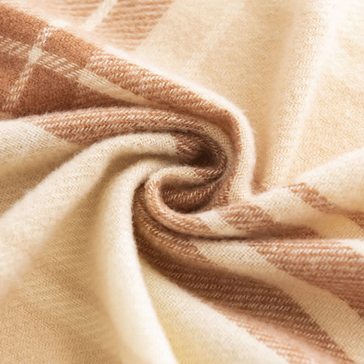 Women's Classic Winter Warm Plaid Scarf - image 6