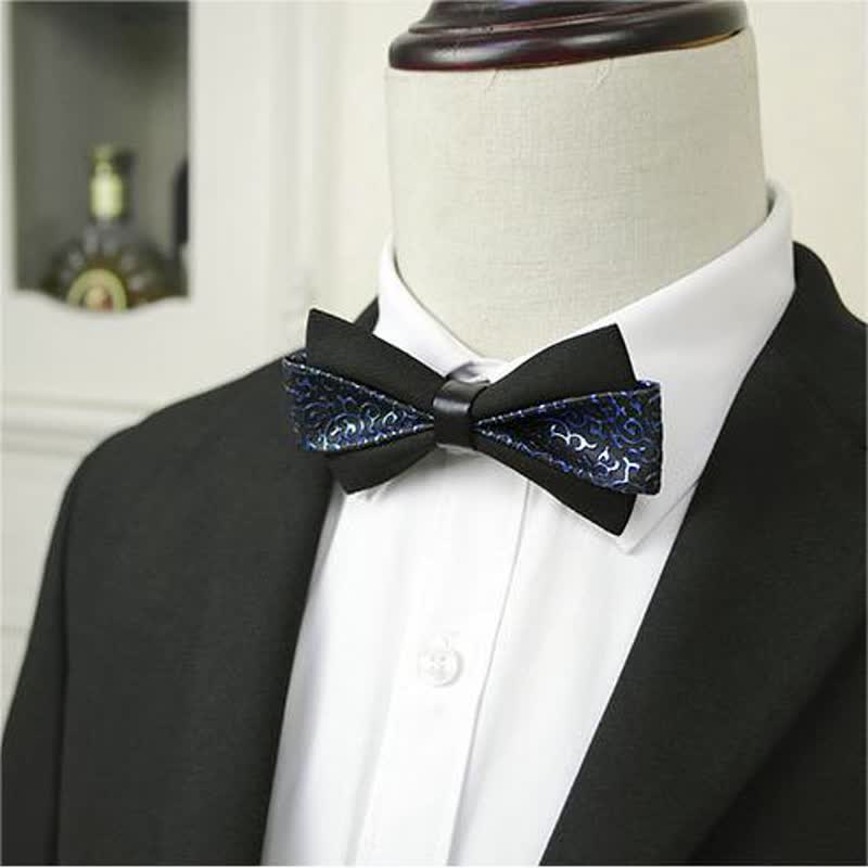 Men's Flame PU Leather Bow Tie - image 1