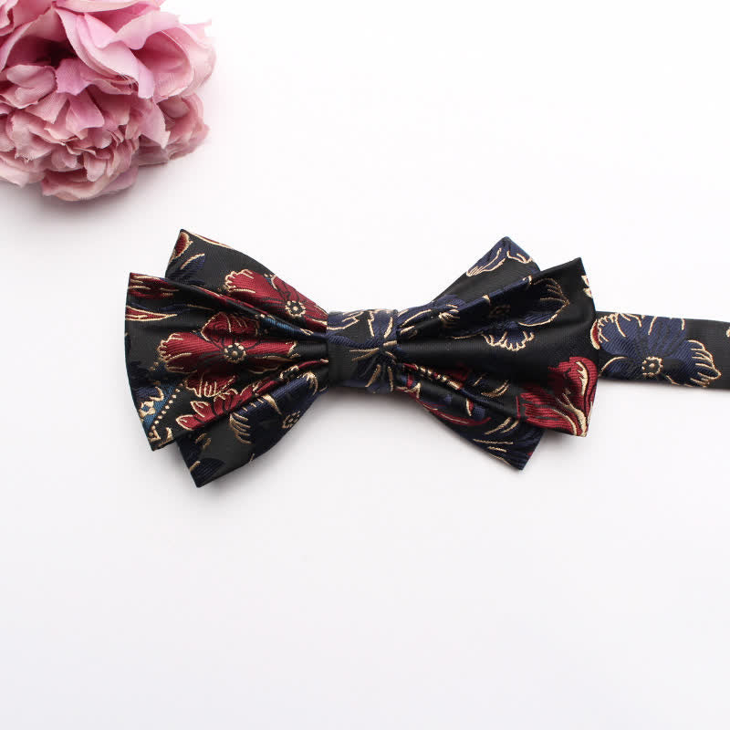 Men's Fangled Jacquard Texture Suit Bow Tie - # 4 - image 6