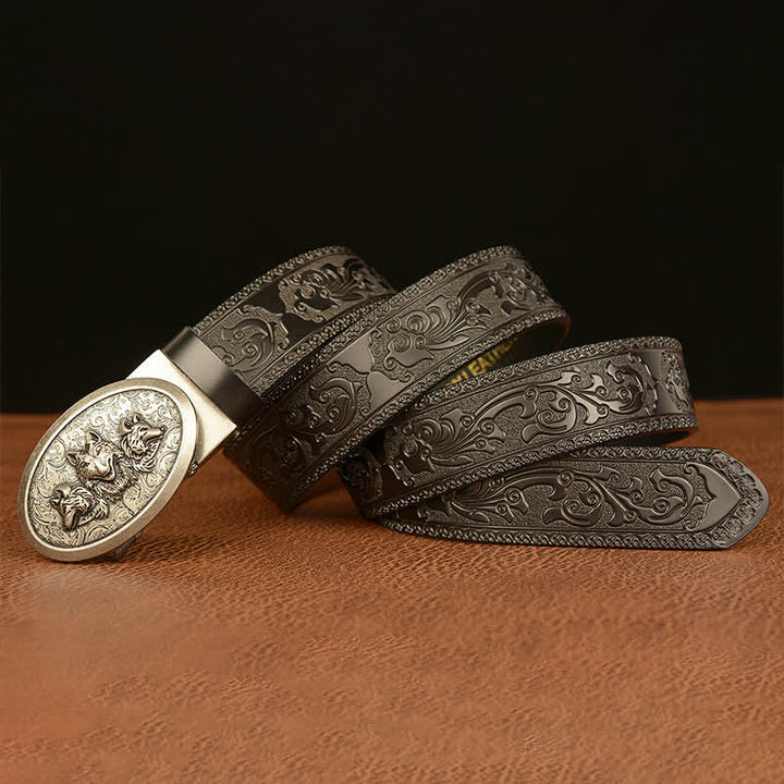 Men's Legend Of Hungry Wolves Leather Belt - image 18